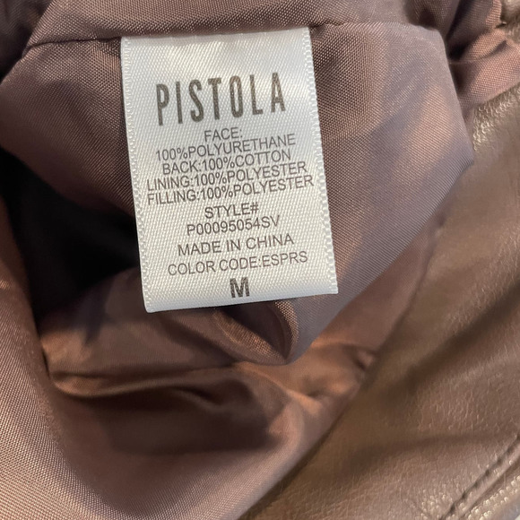 Pistola Brown Leather Jacket - Picture 10 of 14